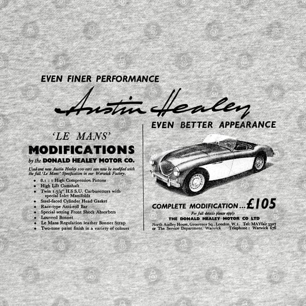 AUSTIN HEALEY 3000 - advert by Throwback Motors